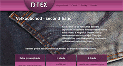 Desktop Screenshot of dtex.sk