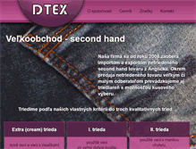 Tablet Screenshot of dtex.sk